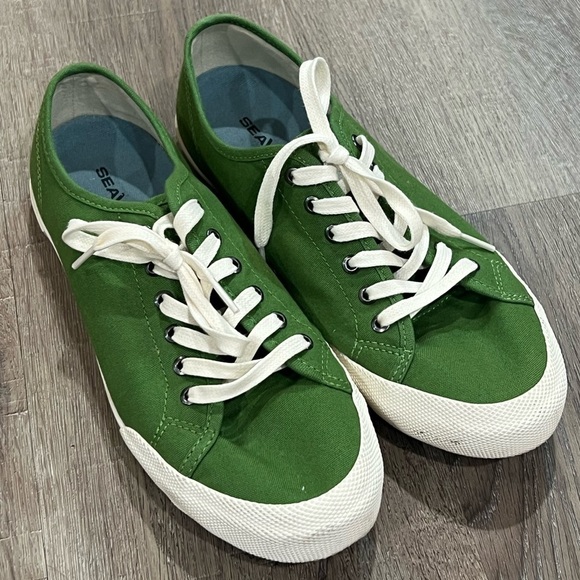 Women’s SeaVees Size 9 Monterey Sneaker Classic Cactus Cotton Canvas Shoes - Picture 1 of 12